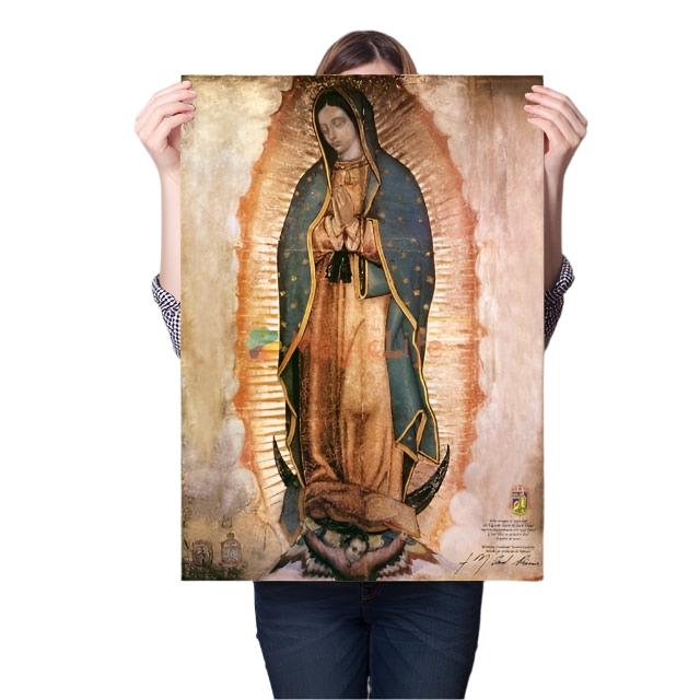 Arte mural de la Virgen de Guadalupe