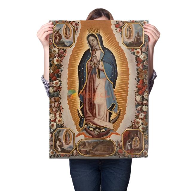 Arte mural de la Virgen de Guadalupe