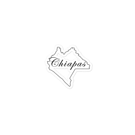 Chiapas Die Cut Bubble Free Stickers , 3″×3″, white