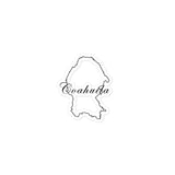 Coahuila Die cut Bubble free stickers, 3″×3″, White