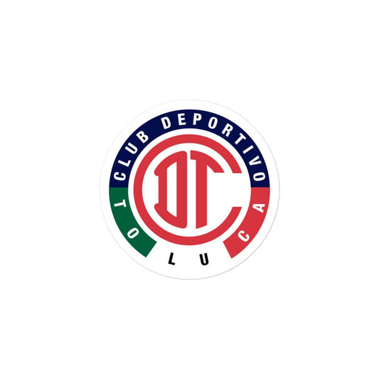 Deportivo Toluca F.C  Die cut Bubble free stickers, 3″×3″, White