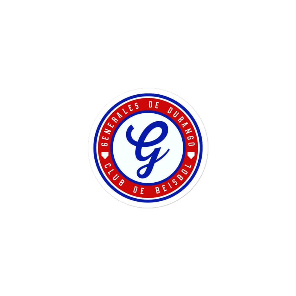 Generales de Durango Bubble free stickers, 3″×3″, White