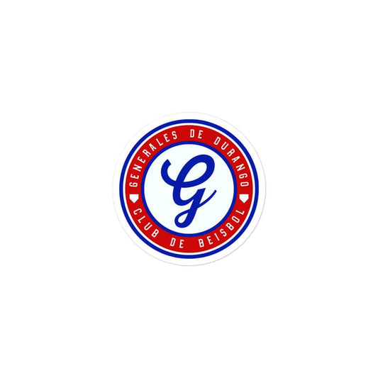 Generales de Durango Bubble free stickers, 3″×3″, White