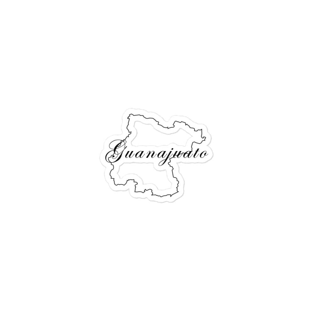 Guanajuato Die cut Bubble free stickers, 3″×3″, White