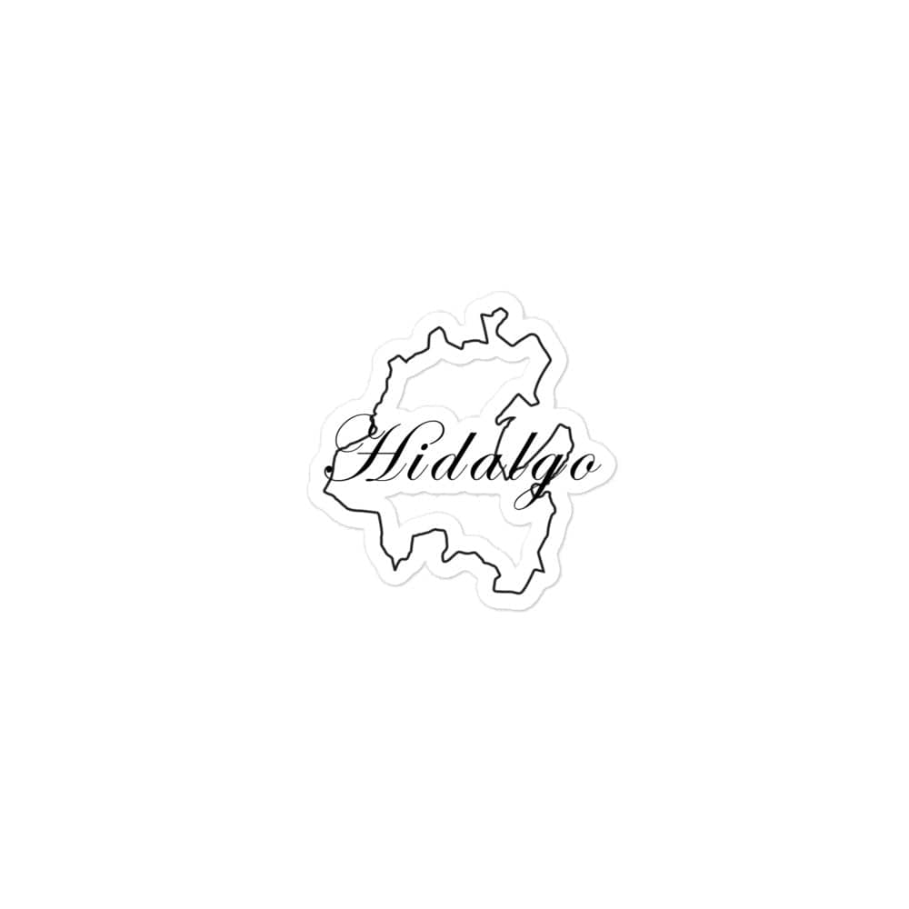 Hidalgo Die cut Bubble free stickers, 3″×3″, White