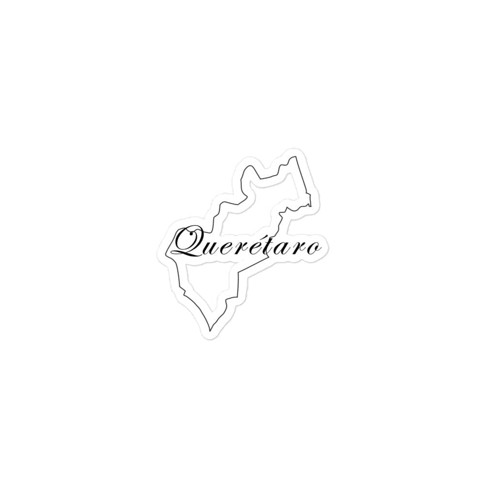 Queretaro Die Cut Bubble Free Stickers , 3″×3″, White