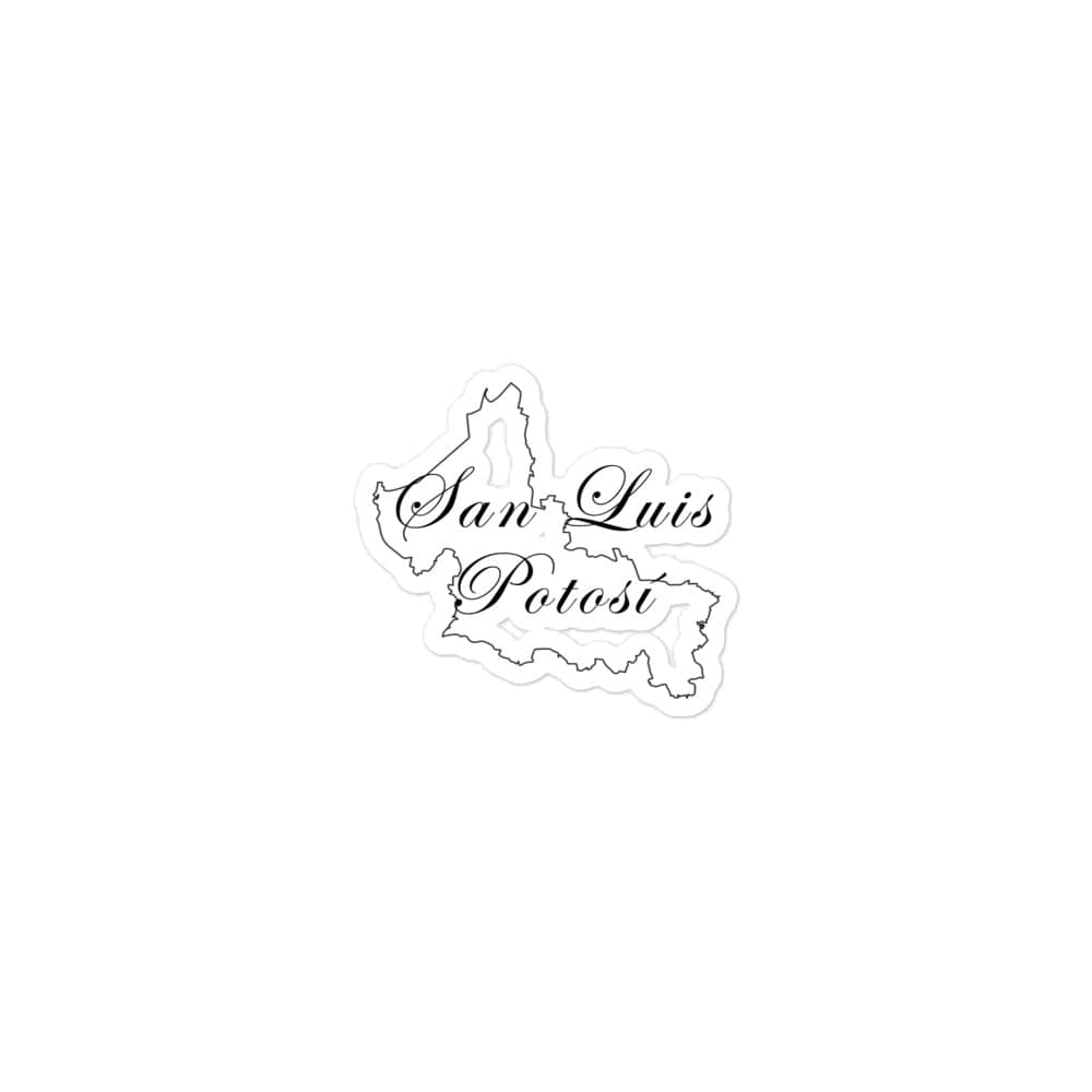 San Luis Potosi Die cut Bubble free stickers, 3″×3″, White