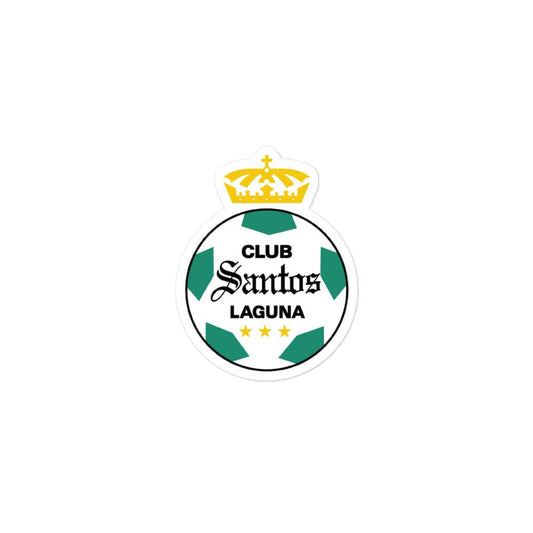 Santos Die cut Bubble free stickers, 3″×3″, White