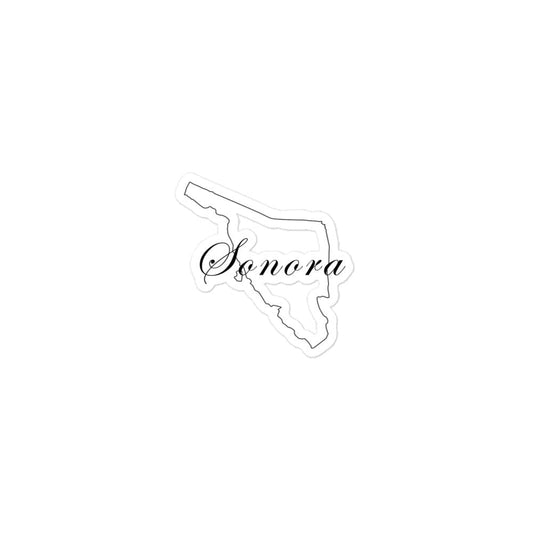 Sonora Die cut Bubble free stickers, 3″×3″, White