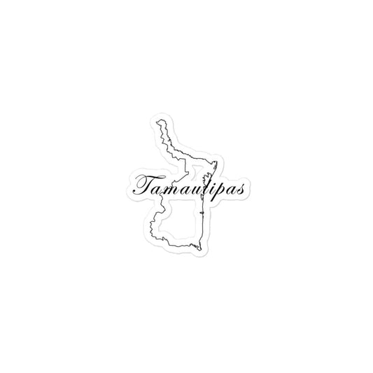Tamaulipas Die cut Bubble free stickers, 3″×3″, White