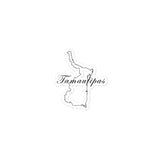 Tamaulipas Die cut Bubble free stickers, 3″×3″, White