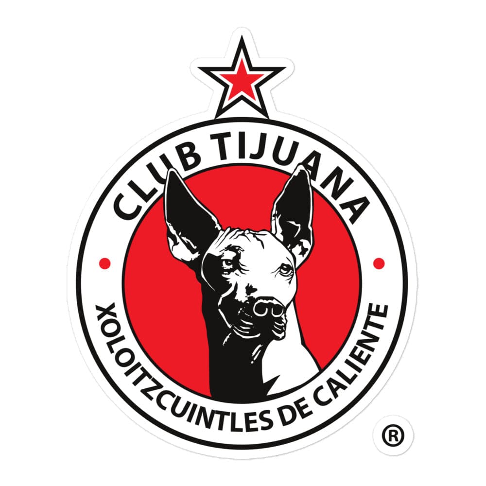 Club Tijuana Die cut Bubble free stickers, 3″×3″, White