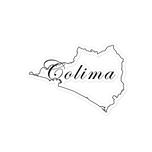 Colima Die cut Bubble free stickers, 3″×3″, White