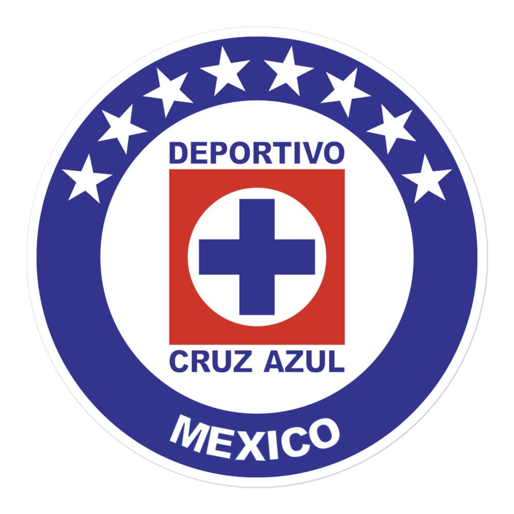Cruz Azuil Die cut Bubble free stickers, 3″×3″, White
