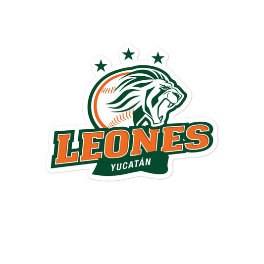 Leones de Yucatan Bubble free stickers, 3″×3″, White