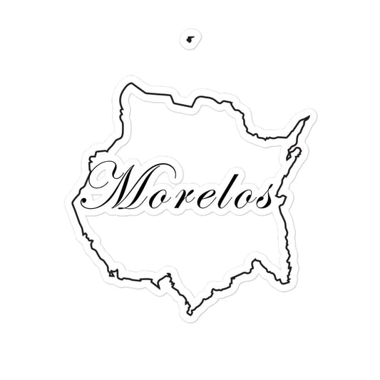 Morelos Die cut Bubble free stickers, 3″×3″, White