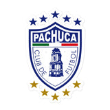 Pachuca Die cut Bubble free stickers, 3″×3″, White