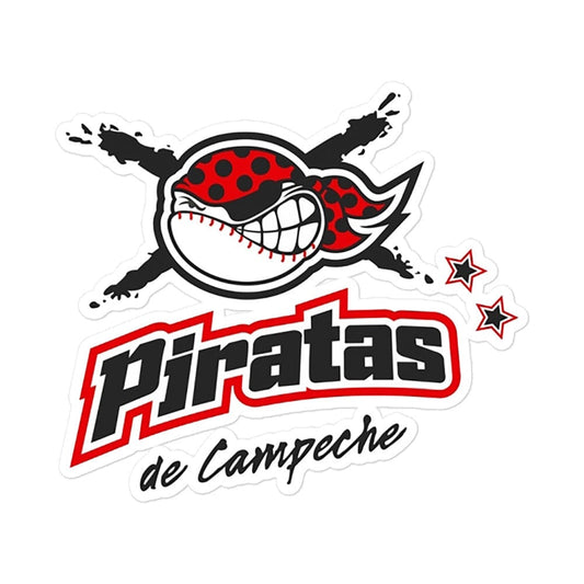 Piratas de Campeche Bubble free stickers, 3″×3″, White