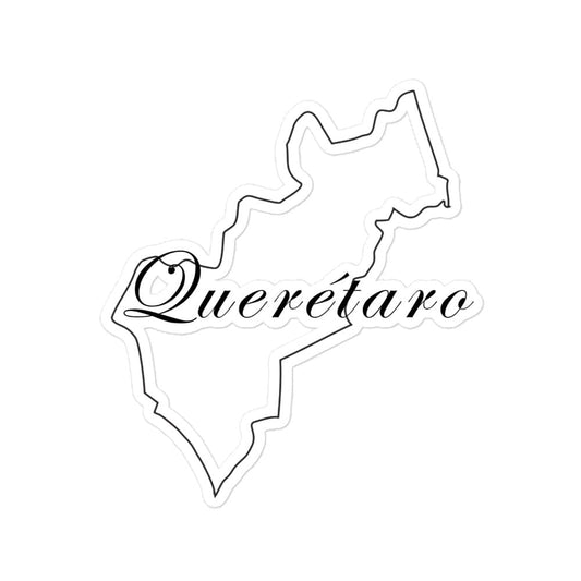 Queretaro Die Cut Bubble Free Stickers , 3″×3″, White