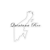 Quintana Roo Die Cut Bubble Free Stickers , 3″×3″, White