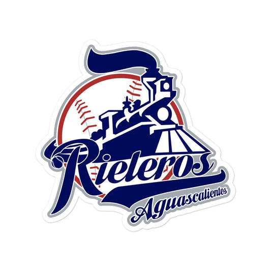 Rieleros de Aguascalientes Bubble free stickers, 3″×3″, White