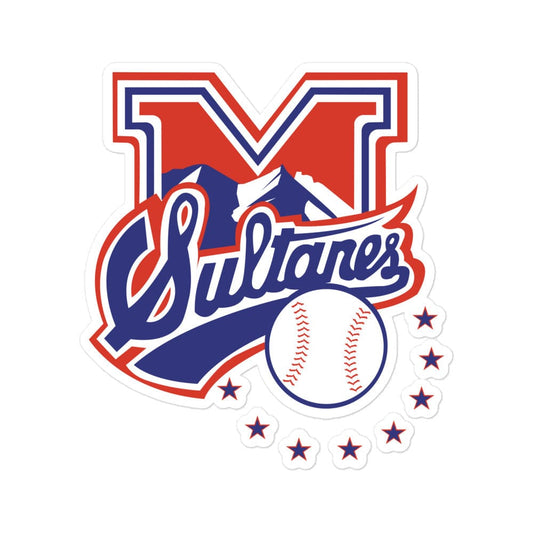 Sultanes de Monterrey Bubble free stickers, 3″×3″, White