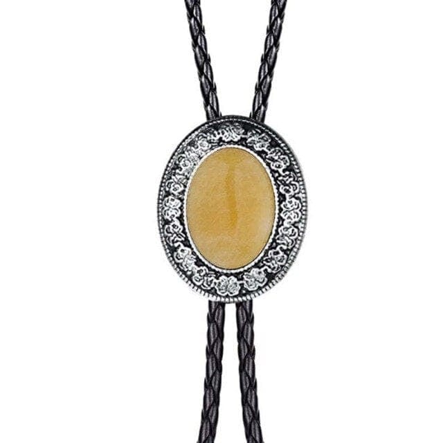 Western Agate Bolo Tie – Stylish and Distinctive with a Polished Stone Finish, 6, One Size