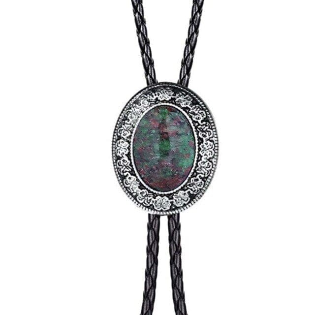 Western Agate Bolo Tie – Stylish and Distinctive with a Polished Stone Finish, 6, One Size