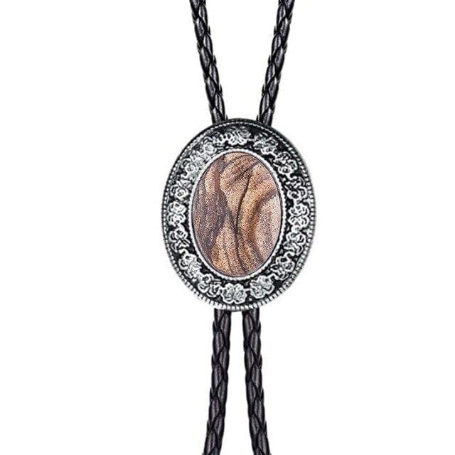 Western Agate Bolo Tie – Stylish and Distinctive with a Polished Stone Finish, 6, One Size