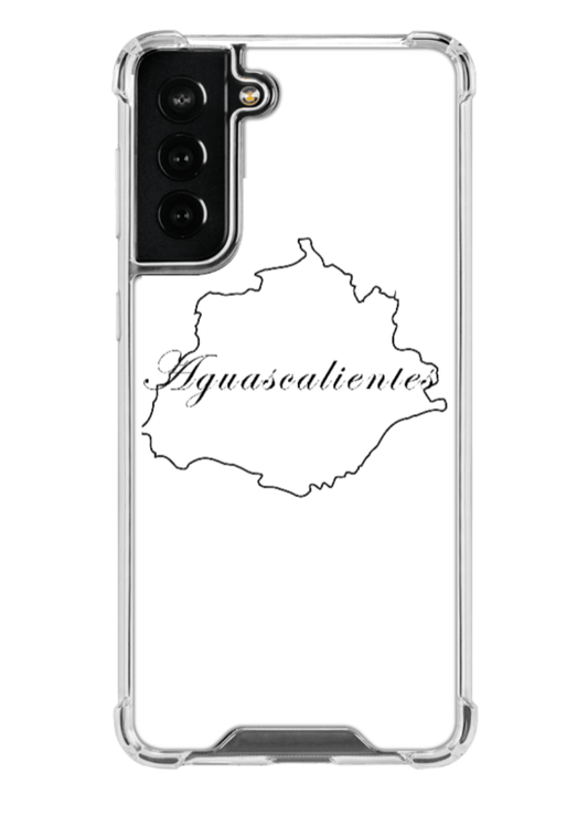 Aguascalientes Custom Galaxy Case, Clear, S21 FE