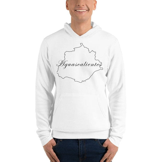 Aguascalientes Unisex Pullover Hoodie, S, White