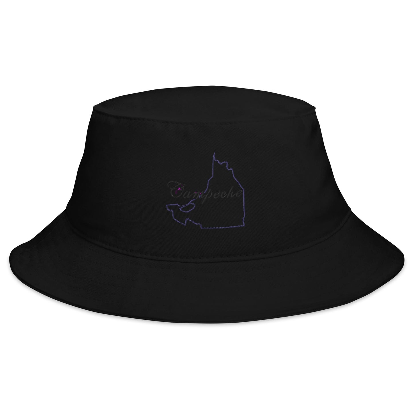 Campeche Bucket Hat, Black, One Size