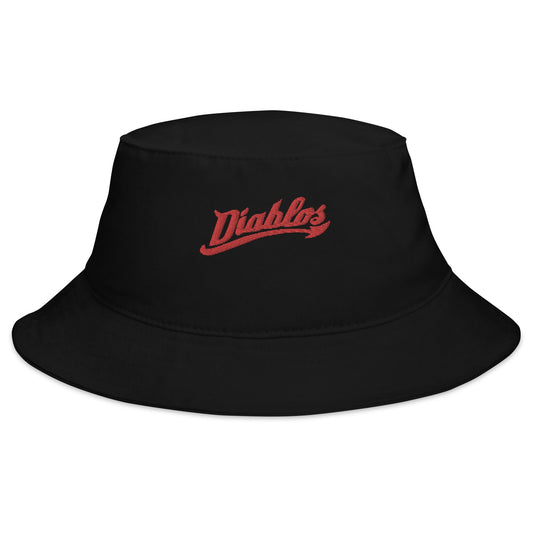 Diablos Rojos del Mexico Bucket Hat, Black, One Size