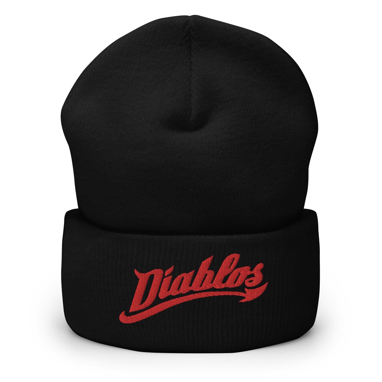 Diablos Rojos del México Cuffed Beanie, Black,