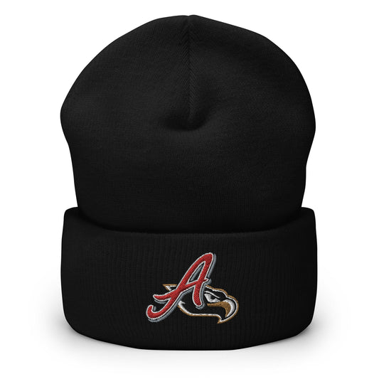 El Aguila de Veracruz Cuffed Beanie, Black,