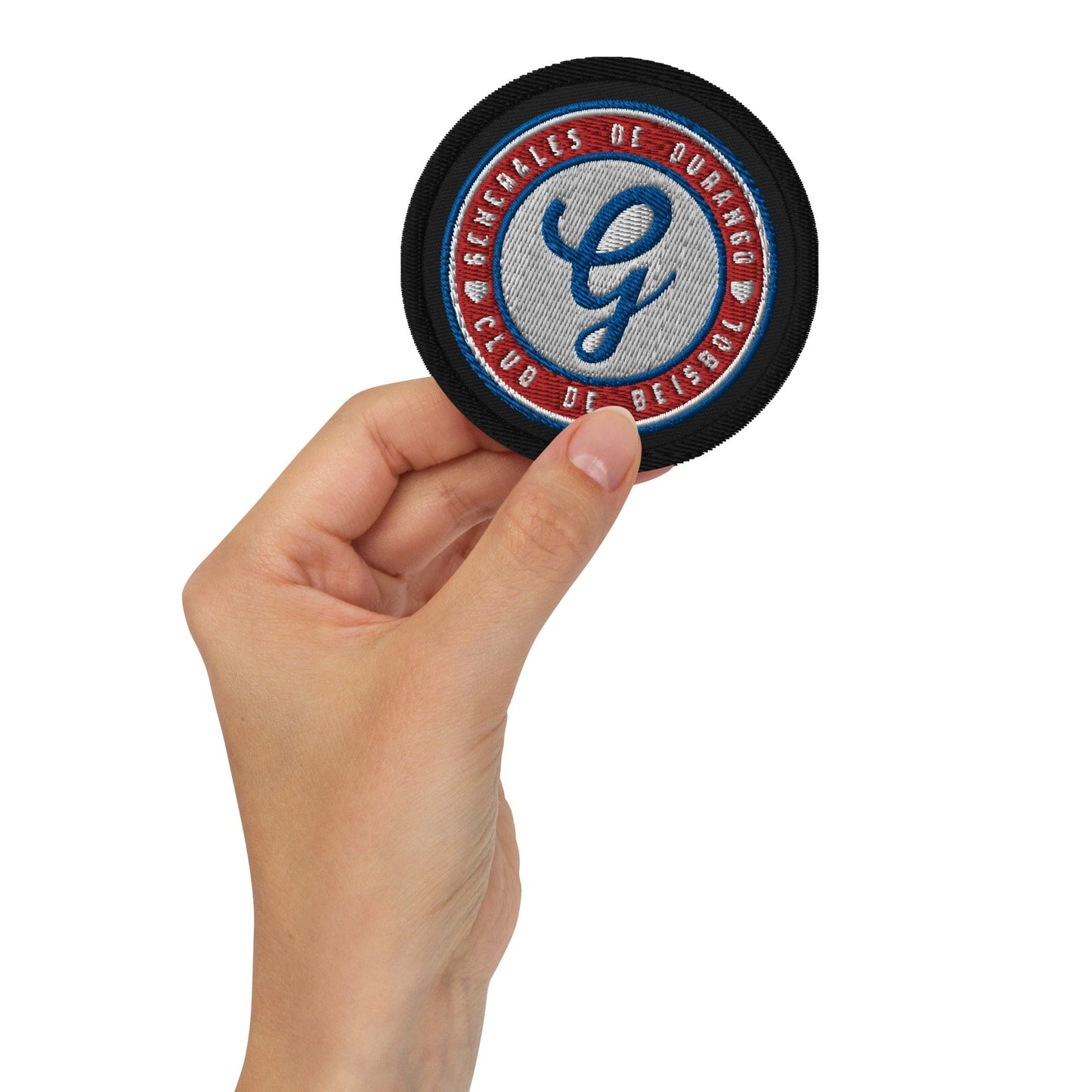 Generales de Durango Embroidered patches, Black, 3"