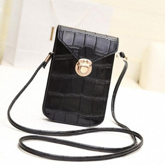 Leather Women Handbag, Gold, One Size