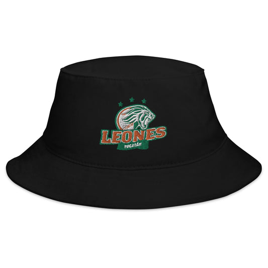 Leones de Yucatan Bucket Hat, Black, One Size