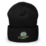 Leones de Yucatan Cuffed Beanie, Black, One Size