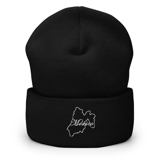 Mexico Cuffed Beanie, Black,