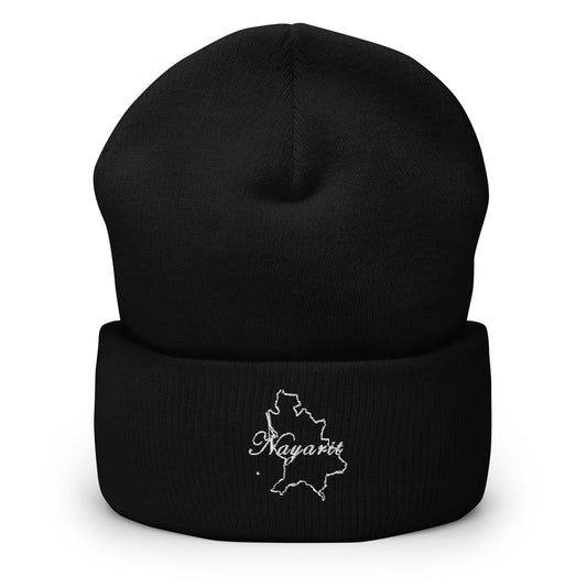 Nayarit Cuffed Beanie, Black,