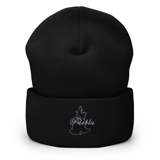 Puebla Cuffed Beanie, Black,