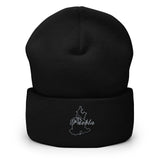 Puebla Cuffed Beanie, Black,