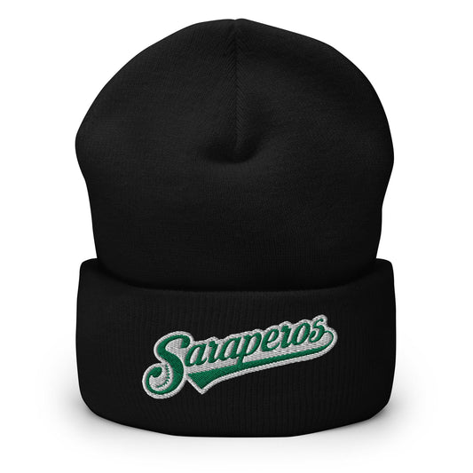 Saraperos de Saltillo Cuffed Beanie, Black,