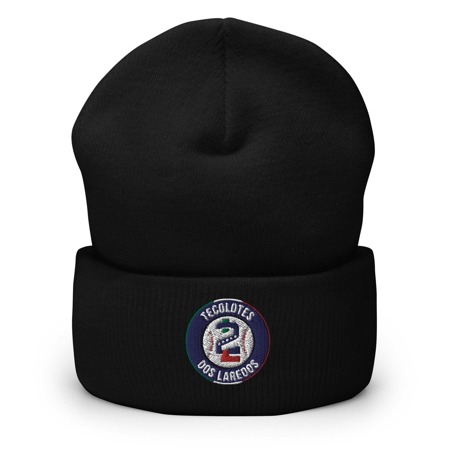 Tecolotes de los Dos Laredos Cuffed Beanie, Black,