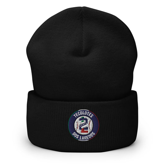 Tecolotes de los Dos Laredos Cuffed Beanie, Black,