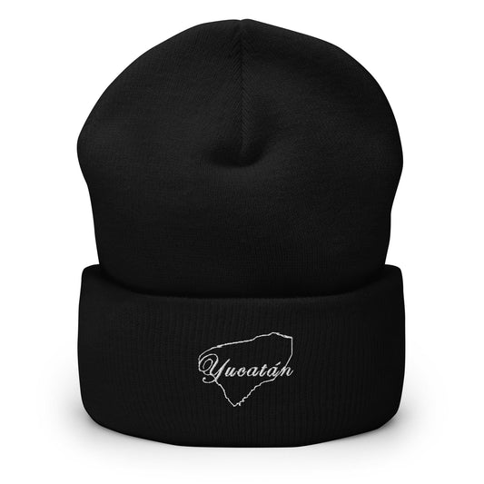 Yucatan Cuffed Beanie, Black, One Size