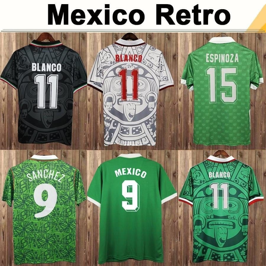 Camisetas de fútbol retro de BLANCO HERNANDEZ