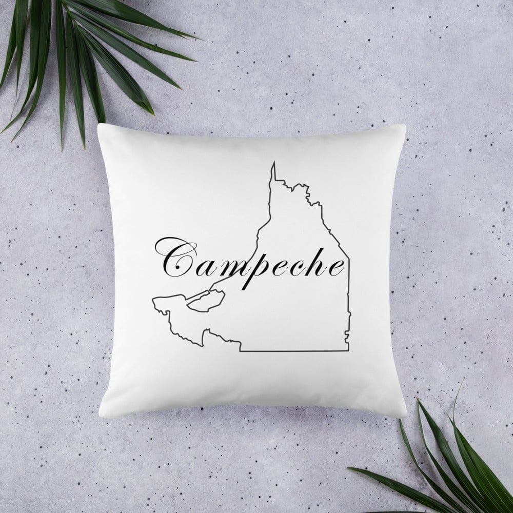 Campeche Pillows, White, 18"x18"