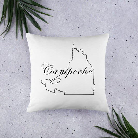Campeche Pillows, White, 18"x18"